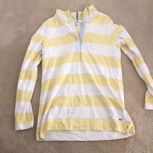 Yellow and White Vineyard Vines pullover